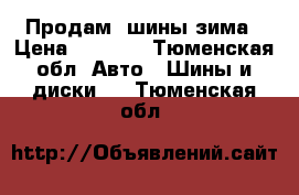 Продам  шины зима › Цена ­ 8 000 - Тюменская обл. Авто » Шины и диски   . Тюменская обл.